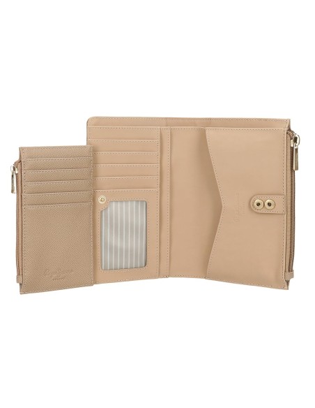 7948633 BILLETERO-MONEDERO. PJL ELIA TAUPE 7948633 BILLETERO-MONEDERO. PJL ELIA TAUPE