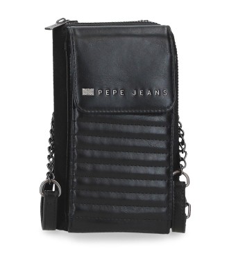 7155341 BANDOLERA PORTAMOVIL Y TARJETAS. PJL BIKER NEGRO