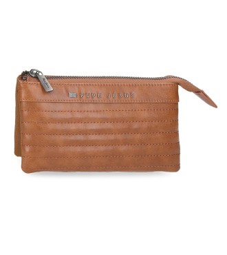 7154342 MONEDERO-NECESER 3C. PJL BIKER MARRON