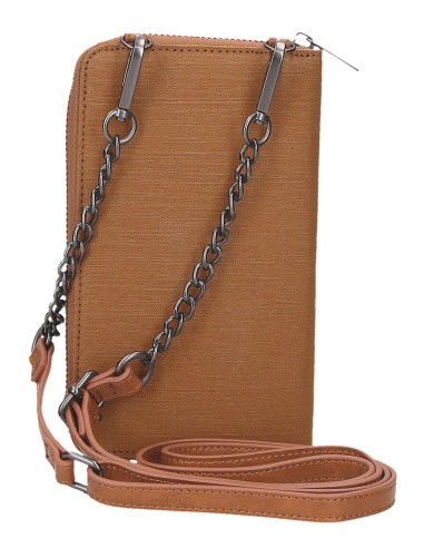 7155342 BANDOLERA PORTAMOVIL Y TARJETAS. PJL BIKER MARRON