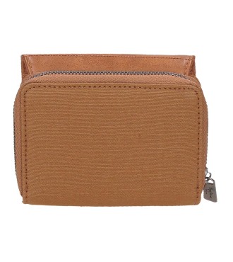 7158242 BILLETERO-MONEDERO. PJL BIKER MARRON 2