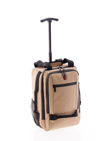 Trolley Mochila Ruedas Gladiator Polar Beige Maletas Blan...