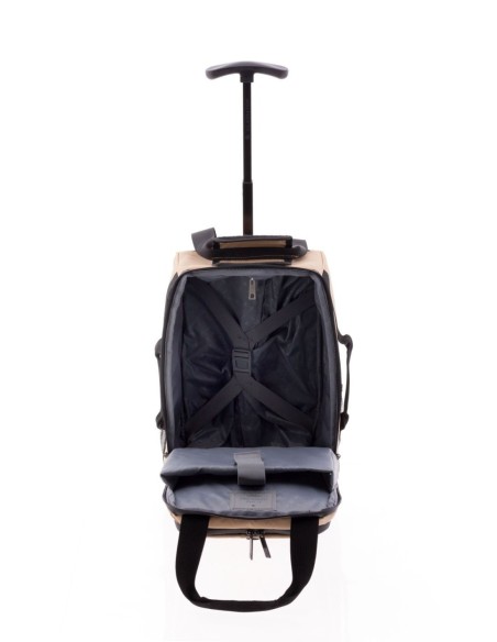 Trolley Mochila Ruedas Gladiator Polar Beige Maletas Blan...
