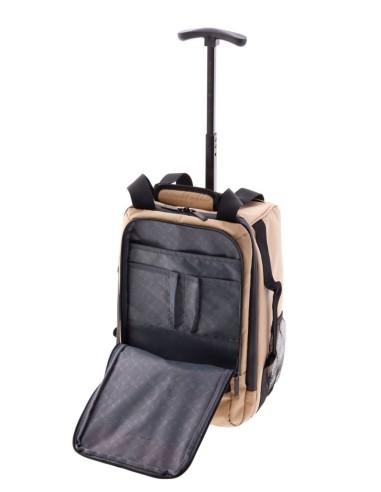 Trolley Mochila Ruedas Gladiator Polar Beige Maletas Blan...