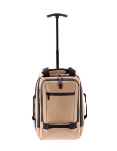 Trolley Mochila Ruedas Gladiator Polar Beige Maletas Blan...