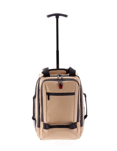 Trolley Mochila Ruedas Gladiator Polar Beige Maletas Blan...