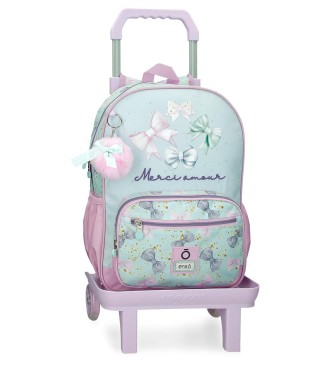 97624T1 MOCHILA ADAP. 38CM. C/CARRO. ENSO MERCI AMOUR