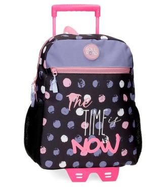 46622T1 MOCHILA ADAP. 33CM. C/CARRO. ROLL ROAD THE TIME IS N