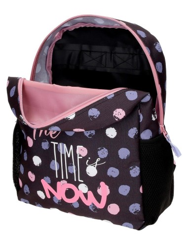 46622T1 MOCHILA ADAP. 33CM. C/CARRO. ROLL ROAD THE TIME IS N