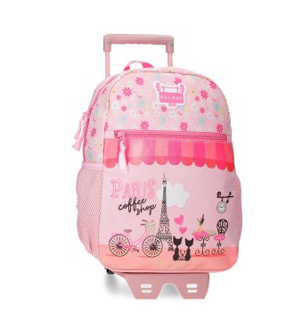 48421T1 MOCHILA ADAP. 33CM. C/CARRO. ROLL ROAD COFFE SHOP