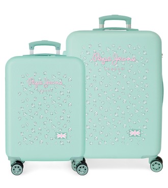 6041442 SET/2 TROLLEY ABS 55-65CM. 4R. PJL NORA TURQUESA