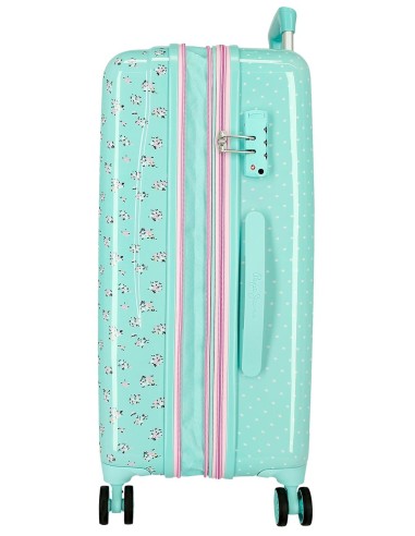 6041442 SET/2 TROLLEY ABS 55-65CM. 4R. PJL NORA TURQUESA