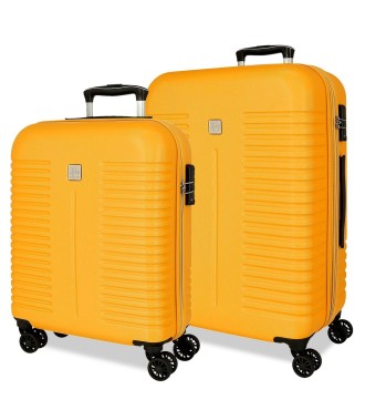 5089528 SET/2 TROLLEY ABS 55-70CM. 4R. ROLL ROAD INDIA OCRE