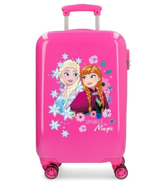 2421431 TROLLEY ABS 55CM. 4R. SPARKLE LIGE MAGIC FROZEN