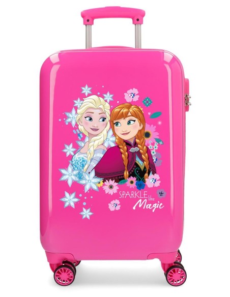 2421431 TROLLEY ABS 55CM. 4R. SPARKLE LIGE MAGIC FROZEN