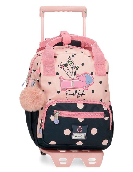 94320T1 MOCHILA ADAP. 28CM. C/CARRO. ENSO FRIENDS TOGETHER
