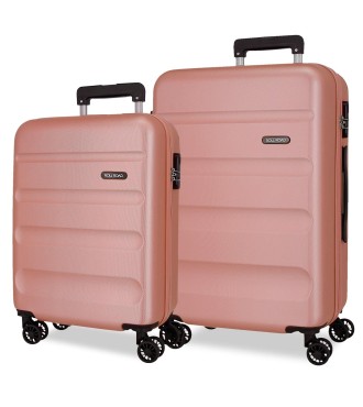 584956C SET/2 TROLLEY ABS 55-65CM. 4R. ROLL ROAD FLEX NUDE