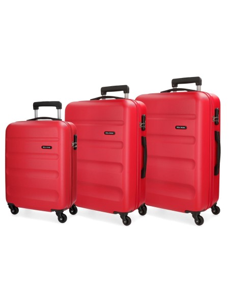 5849464 SET/3 TROLLEY ABS 55-65-75CM. 4R. ROLL ROAD FLEX ROJ