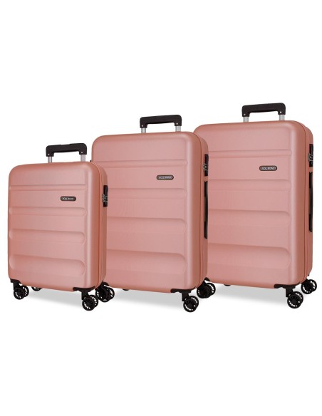 584946C SET/3 TROLLEY ABS 55-65-75CM. 4R. ROLL ROAD FLEX NUD