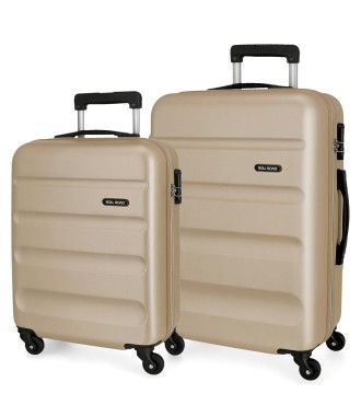 5849569 SET/2 TROLLEY ABS 55-65CM. 4R. ROLL ROAD FLEX CHAMPA