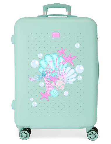 3051241 TROLLEY ABS 68CM. 4R. MOVOM I LOVE SEA LIFE TURQUESA