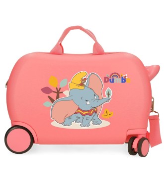 4461025 MALETA INF.ABS 4R.(2 MULTI.) 45CM. DUMBO CORAL