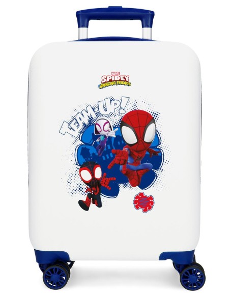 2121341 TROLLEY ABS 50CM. 4R. SPIDEY TEAM UP BLANCO