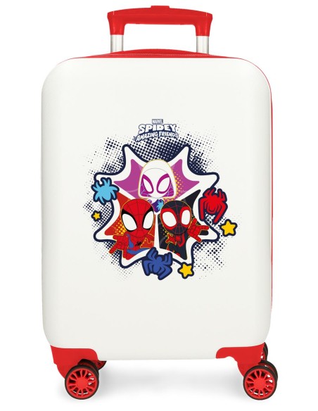 2121342 TROLLEY ABS 50CM. 4R. SPIDEY TOGETHER BLANCO