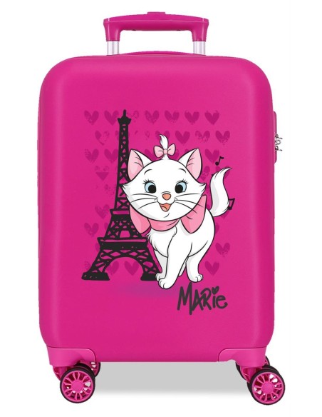 4461327 TROLLEY ABS 50CM. 4R. MARIE PARIS FUCSIA