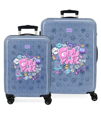 3071441 SET/2 TROLLEY ABS 55-68CM. 4R. MOVOM POWER GIRL DENI