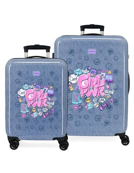 3071441 SET/2 TROLLEY ABS 55-68CM. 4R. MOVOM POWER GIRL DENI 3071441 SET/2 TROLLEY ABS 55-68CM. 4R. MOVOM POWER GIRL DENI