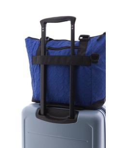Bolso Doble Asa Larga Vogart Origami Azul Bolsos Mujer | ... 2