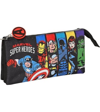 PORTATODO TRIPLE AVENGERS "SUPER HEROES"