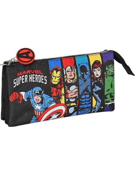 PORTATODO TRIPLE AVENGERS "SUPER HEROES" PORTATODO TRIPLE AVENGERS "SUPER HEROES"