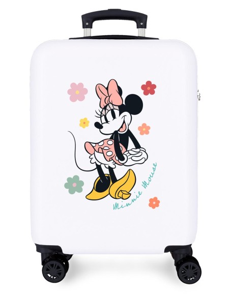 4751143 TROLLEY ABS 55CM. 4R. MINNIE FLOWERS BLANCO/MARINO 4751143 TROLLEY ABS 55CM. 4R. MINNIE FLOWERS BLANCO/MARINO