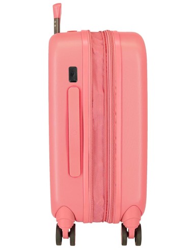 3198641 TROLLEY ABS 55CM.C/EXP. 4R.  STITCH PLAYFUL CORAL