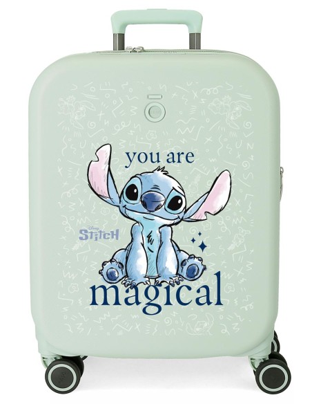 3858627 TROLLEY ABS 55CM.C/EXP. 4R. STITCH YOU ARE MAGICAL M