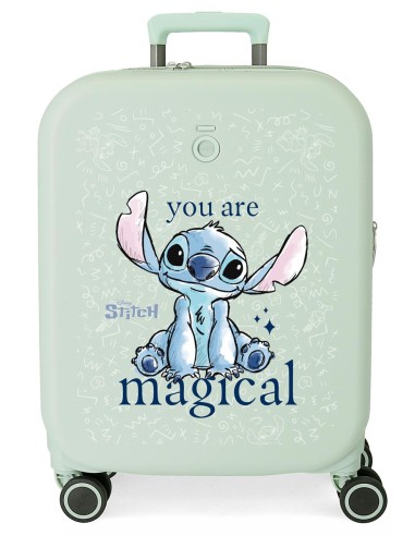 3858627 TROLLEY ABS 55CM.C/EXP. 4R. STITCH YOU ARE MAGICAL M