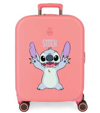 3199141 TROLLEY ABS 55CM.4R. STITCH PLAYFUL CORAL 2