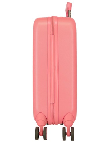 3199141 TROLLEY ABS 55CM.4R. STITCH PLAYFUL CORAL