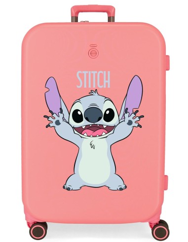 3199241 TROLLEY ABS 70CM.4R. STITCH PLAYFUL CORAL