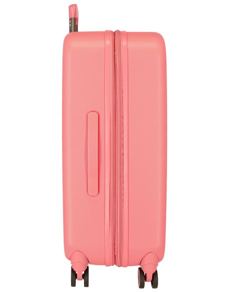 3199241 TROLLEY ABS 70CM.4R. STITCH PLAYFUL CORAL