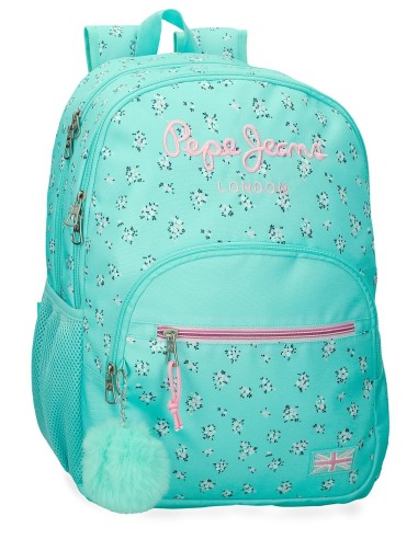 6042542 MOCHILA 44CM 2C. PJL NORA TURQUESA
