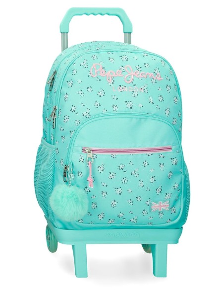 60425V2 MOCHILA ADAP. 44CM 2C. C/CARRO. PJL NORA TURQUESA 60425V2 MOCHILA ADAP. 44CM 2C. C/CARRO. PJL NORA TURQUESA