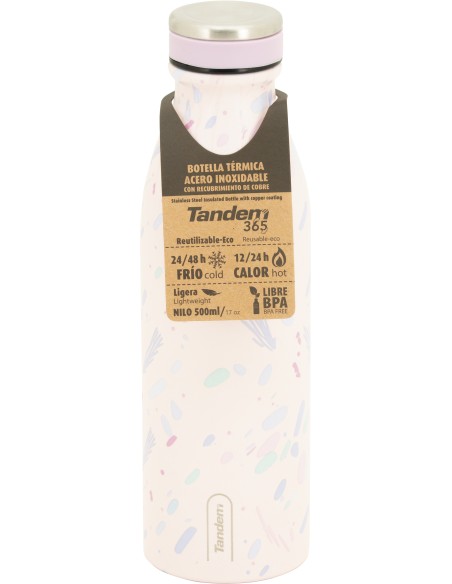 Botella Acero Inoxidable Tandem Paola 500 Ml Botella Acero Inoxidable Tandem Paola 500 Ml