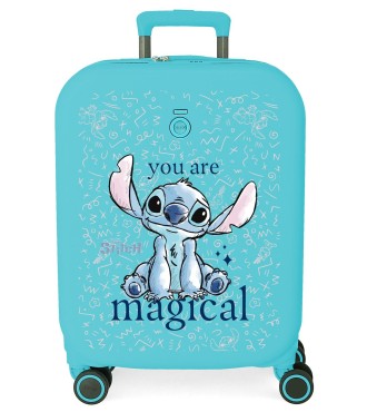 3859124 TROLLEY ABS 55CM.4R.STITCH YOU ARE MAGICAL AZUL TURQ 2