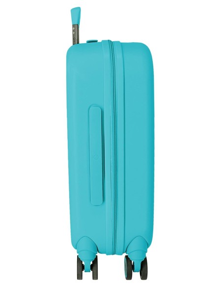 3859124 TROLLEY ABS 55CM.4R.STITCH YOU ARE MAGICAL AZUL TURQ