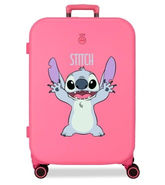 3199245 TROLLEY ABS 70CM.4R.ENSO STITCH PLAYFUL FUCSIA 2