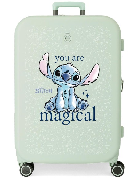 3859227 TROLLEY ABS 70CM.4R.STITCH YOU ARE MAGICAL MENTA