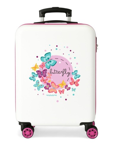 3721461 TROLLEY ABS 55CM. 4R. MOVOM BUTTERFLY